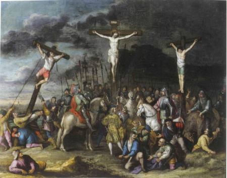 Tres pinturas conservadas en el calvario de Alloza forman parte de la exposici�n ARAGON Y FLANDES, Un encuentro art�stico