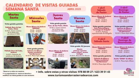 Amplia oferta de visitas guiadas para esta Semana Santa en Andorra-Sierra de Arcos